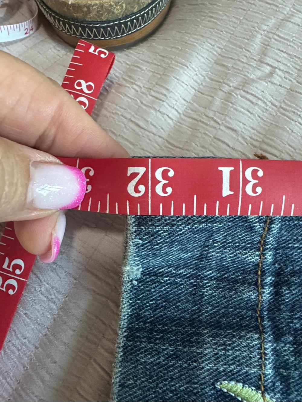 Younique Embroidered Flare Jeans - Picture 7 of 7